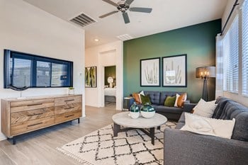 Living Room at Avilla Centerra Apartments in Goodyear Arizona